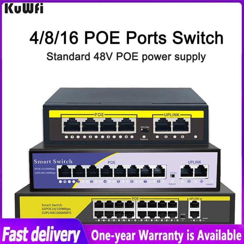 KuWFi 48V POE ġ 4/100 Ʈ ̴ ġ 10/802.3 Mbps IEEE af/at, IP ī޶/ AP/CCTV  ī޶ ý
